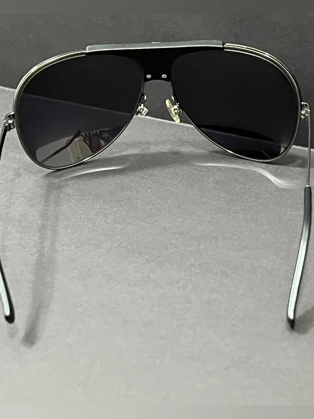 Dior Black Aviator Sunglasses with Dark Lenses